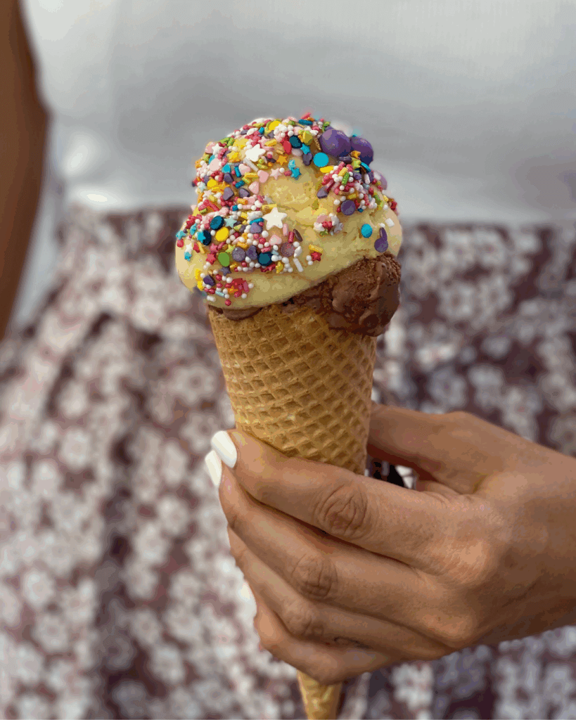 Eis mit Streuseln vom Odenwälder Eismädchen