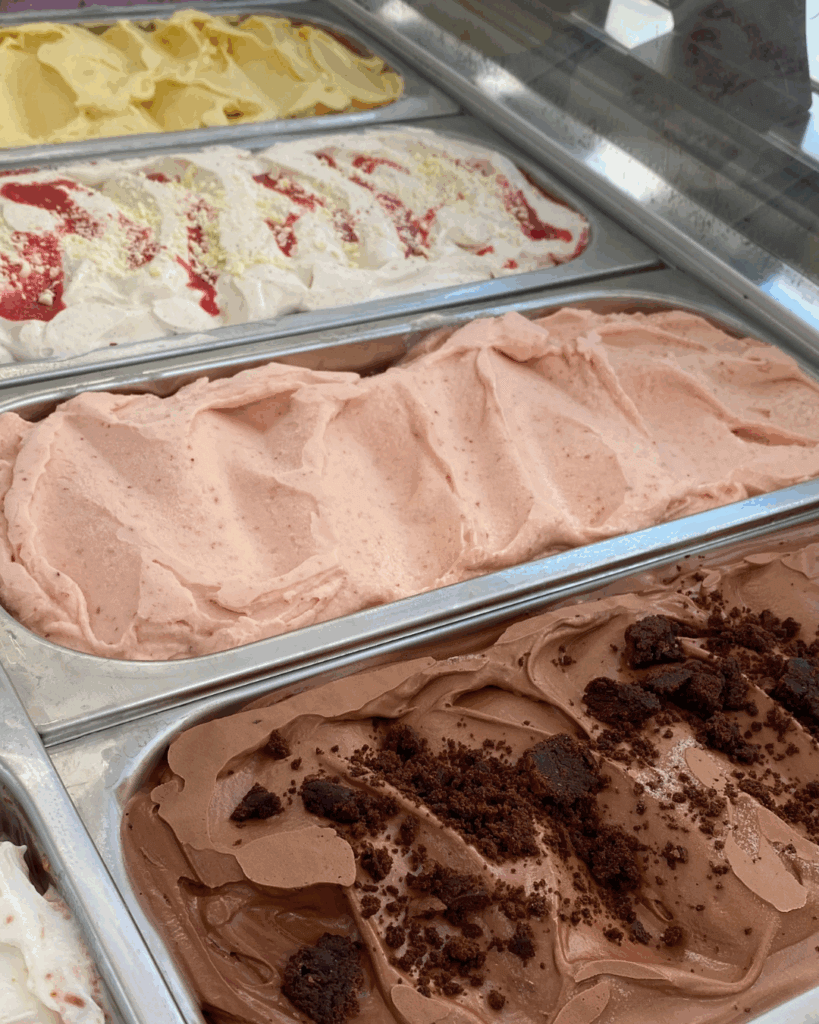 Verschiedene Eissorten