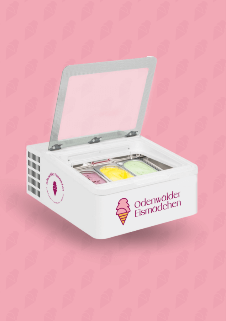 Odenwaelder Eismaedchen Tischeisvitrine