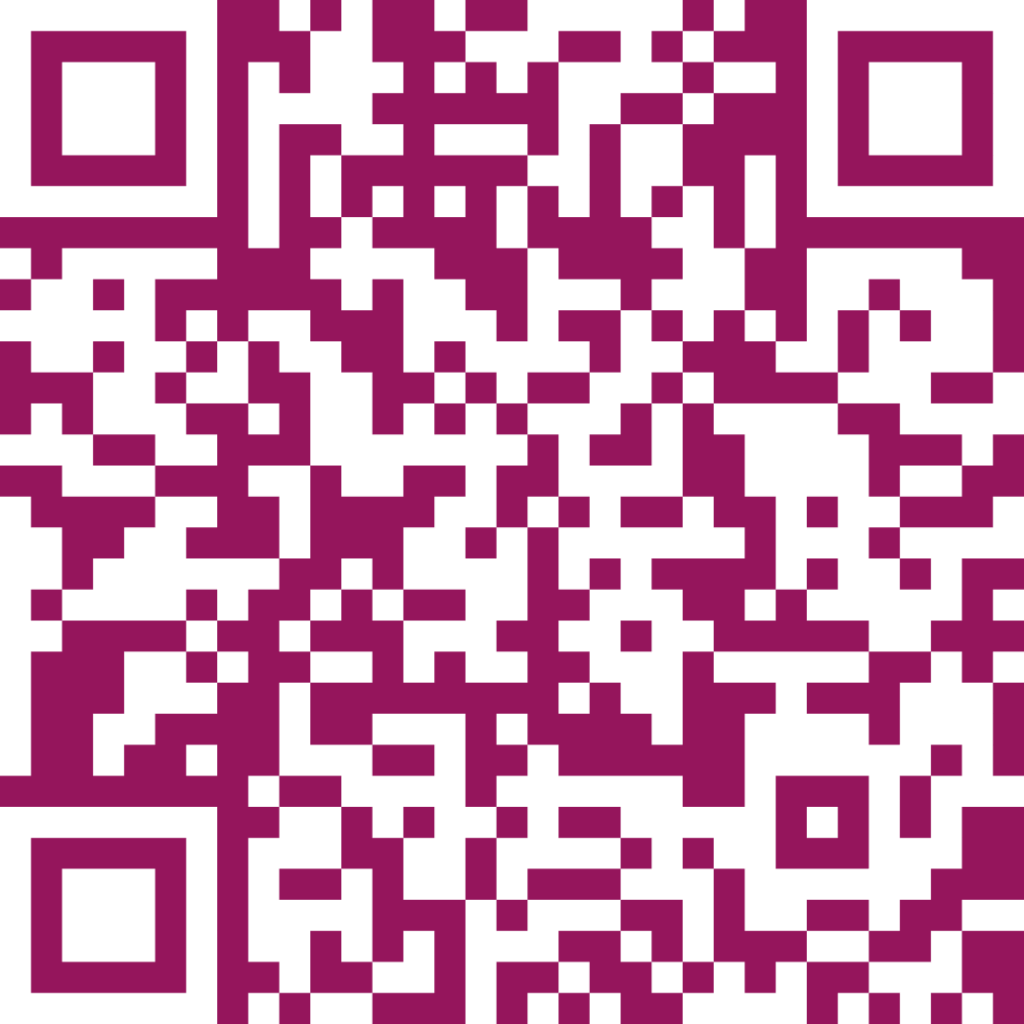 a qr code with a purple background