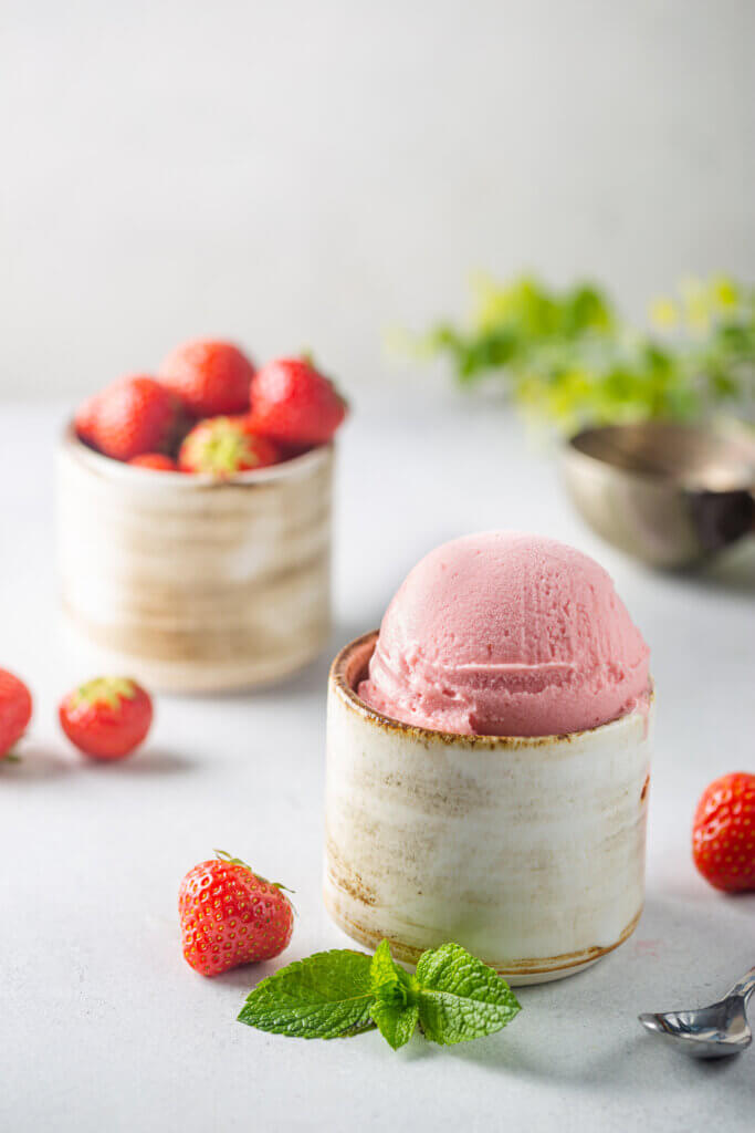 Strawberry ice cream